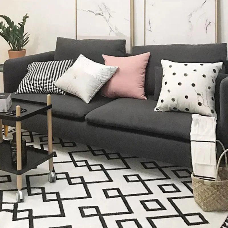 Cuscini contemporanei Divano con rivestimento standard con bracciolo superiore e cuscino Clearhalo