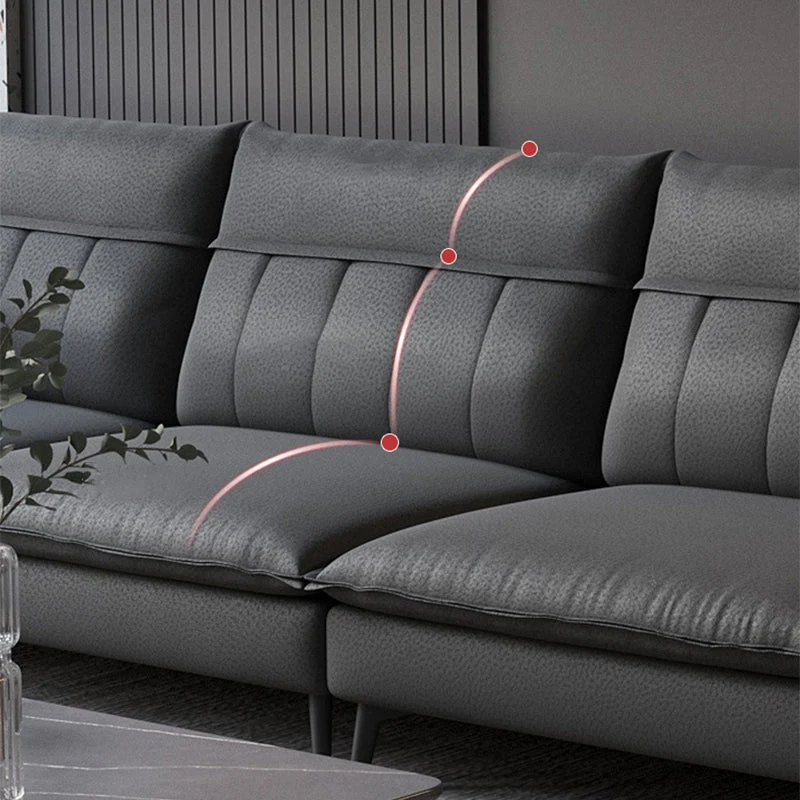 Cuscini rimovibili ecopelle per divano/sezionali con resistente all'usura e fodera Clearhalo