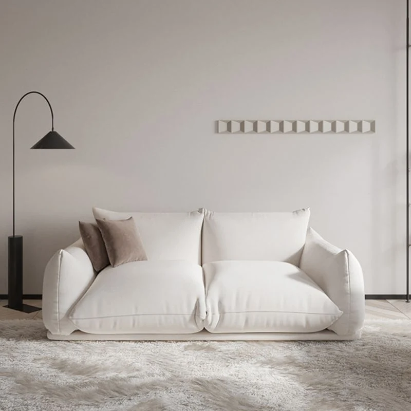 Cuscini standard Divano moderno con braccioli quadrati per 1/2 persone Clearhalo