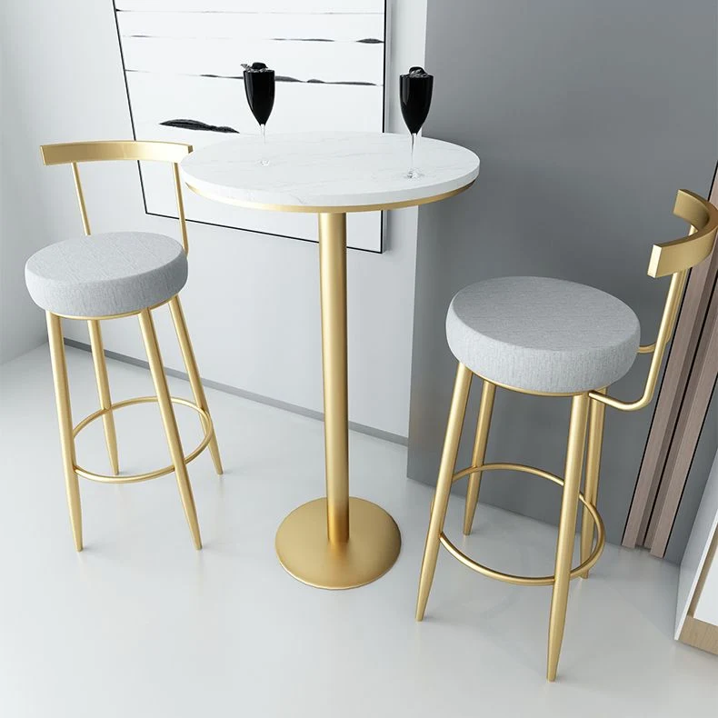 Cuscino per sgabello bar Glam Metal tessuto con finitura opaca per interni Clearhalo