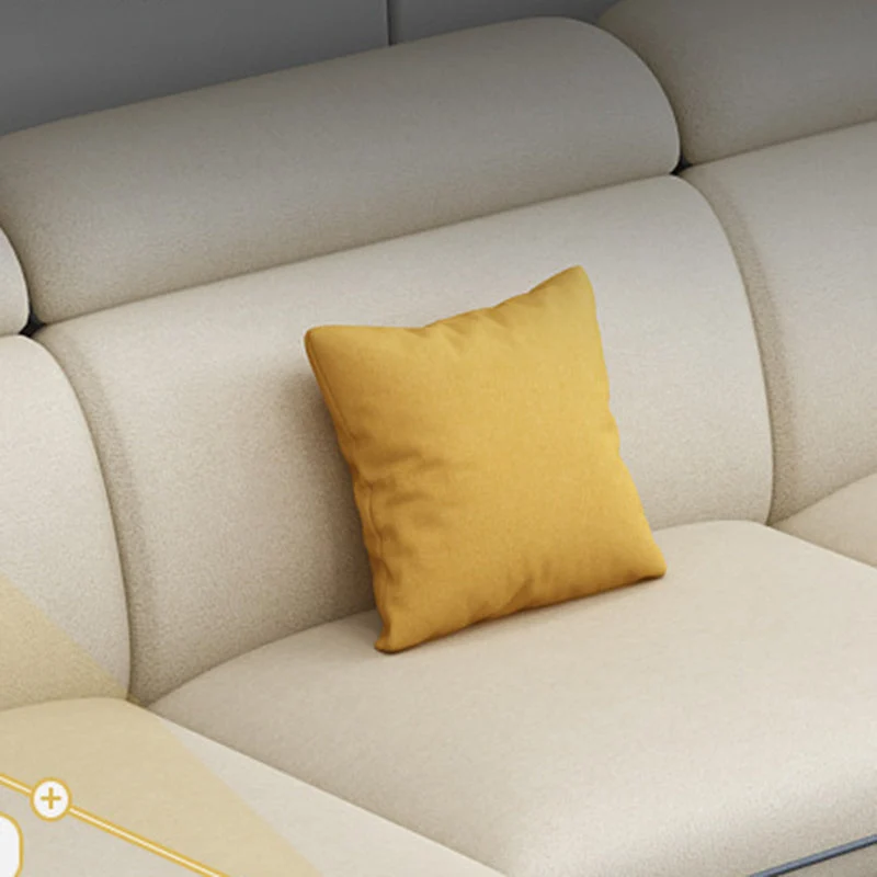 Divano e chaise longue con bracciolo superiore con cuscino componibile ecopelle antimacchia da 125,98 pollici Clearhalo