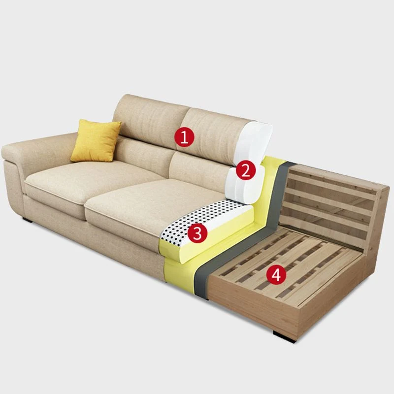 Divano e chaise longue con cuscino schienale componibile modulare forma di L contemporaneo per appartamento Clearhalo