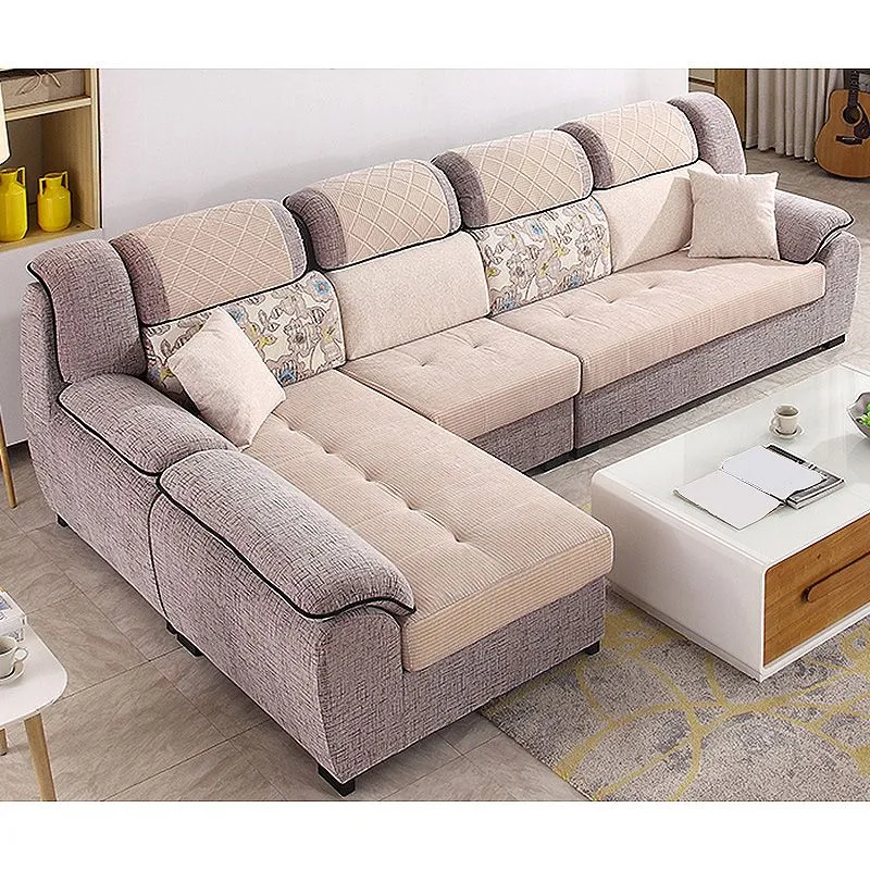 Divano e chaise longue con schienale componibile con bracciolo superiore da 133,86 pollici x 70,87 pollici di larghezza x...
