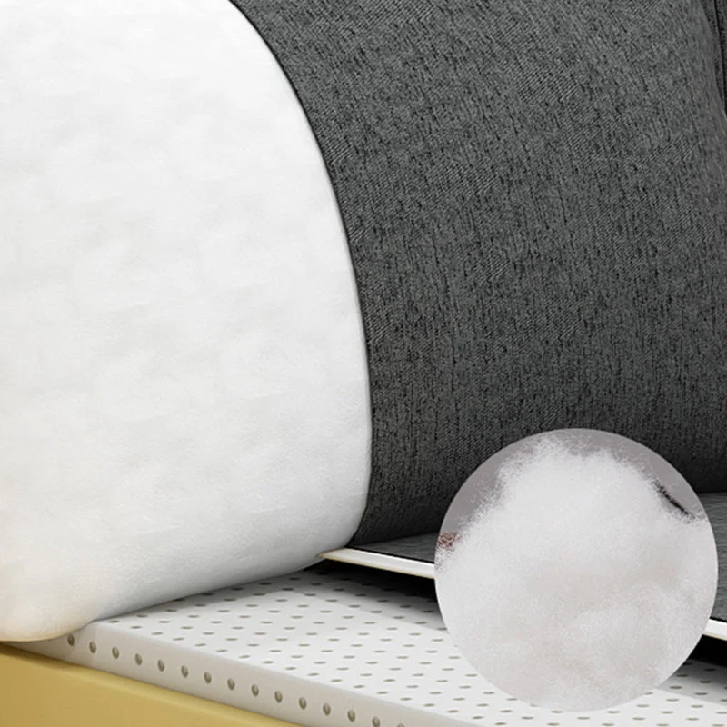 Divano e chaise longue tessuto contemporaneo con cuscini per soggiorno Clearhalo