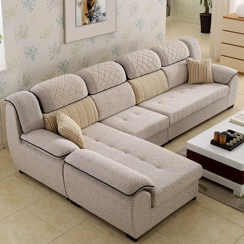 Divano componibile moderno 4 posti lato sinistro con cuscini con schienale Clearhalo