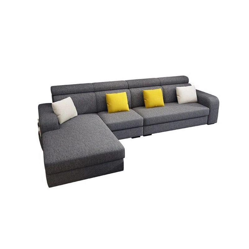 Divano componibile scandinavo 4 posti forma di L con ripostiglio per soggiorno Clearhalo