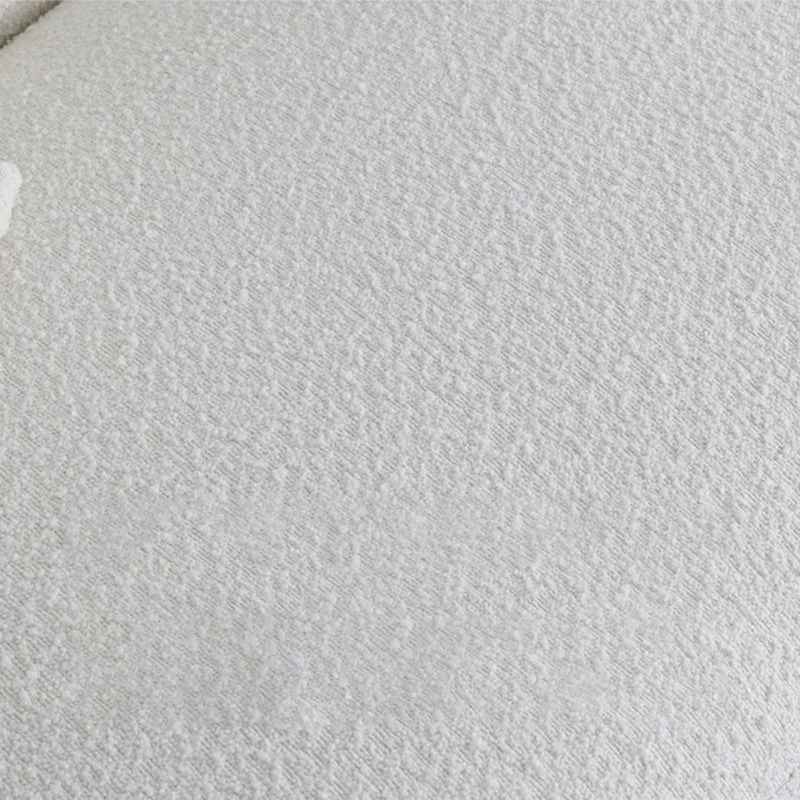 Divano con braccioli con rivestimento cuscino Divano moderno lana alto 29,9 pollici bianco Clearhalo