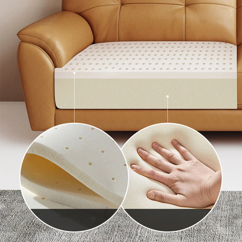 Divano con braccioli pillow top da 31,49 pollici Divano standard contemporaneo marrone Clearhalo