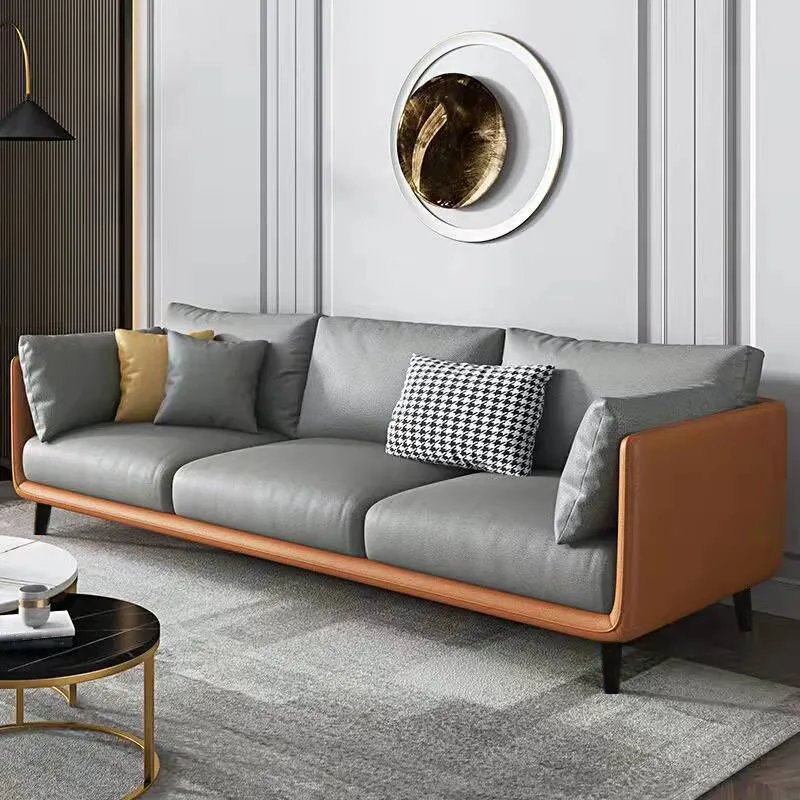 Divano con braccioli quadrati 53,14" x L29,92" P x 33,46" H Divano moderno per soggiorno Clearhalo