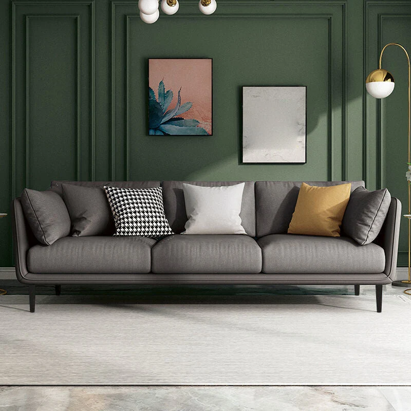 Divano con braccioli quadrati 53,14" x L29,92" P x 33,46" H Divano moderno per soggiorno Clearhalo