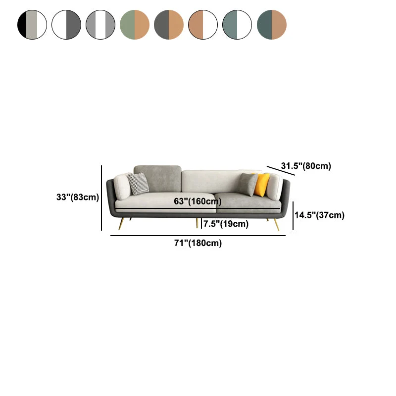 Divano con braccioli quadrati 80 cm di profondità x 80 cm di altezza Divano ecopelle per soggiorno Clearhalo