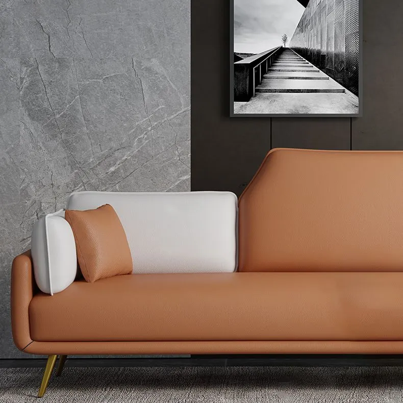 Divano con braccioli quadrati 80 cm di profondità x 80 cm di altezza Divano ecopelle per soggiorno Clearhalo