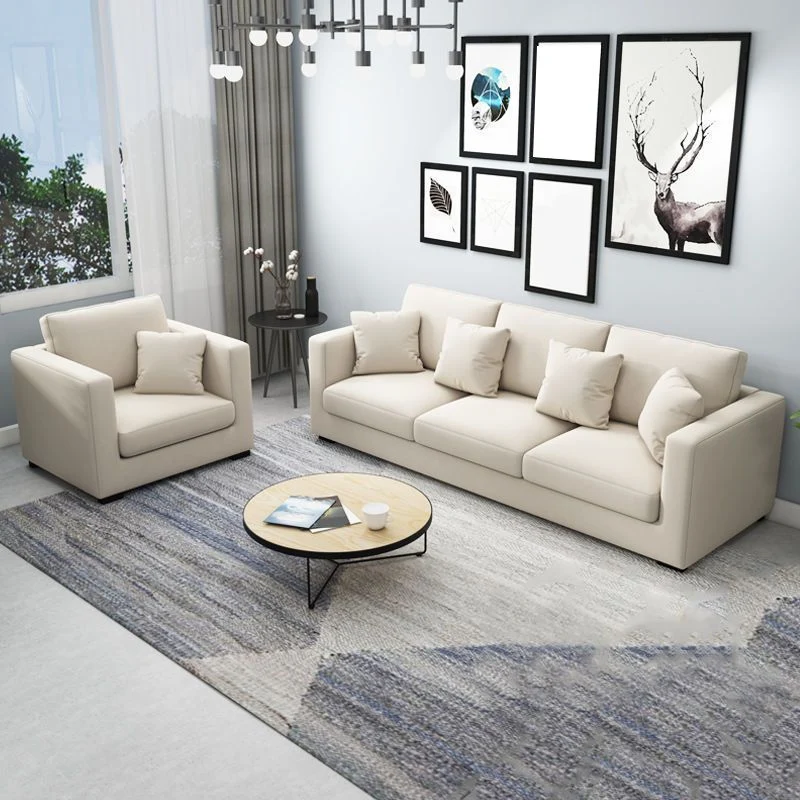 Divano con braccioli quadrati 80 cm di profondità x 80 cm di altezza con schienale ampio per soggiorno Clearhalo