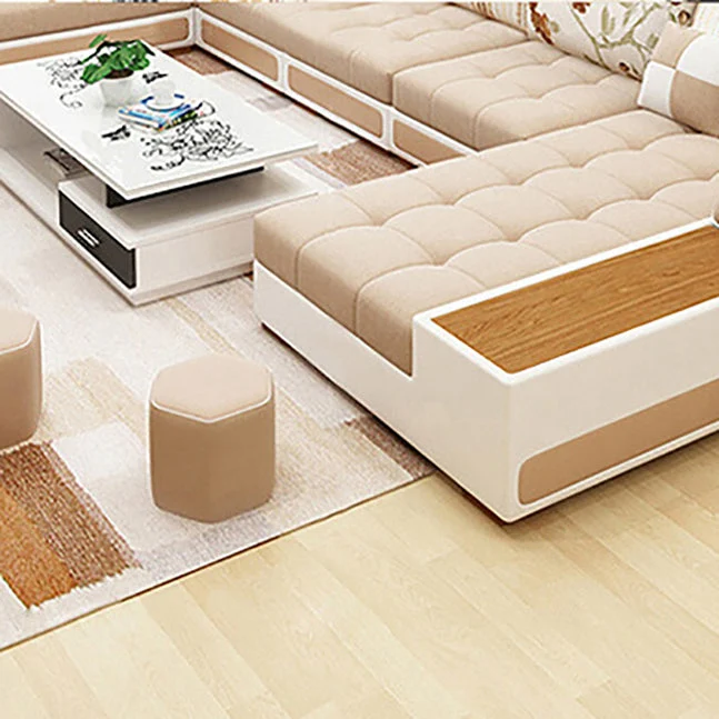 Divano con braccioli Tuxedo e divano tessuto rivestito con chaise longue con contenitore Clearhalo