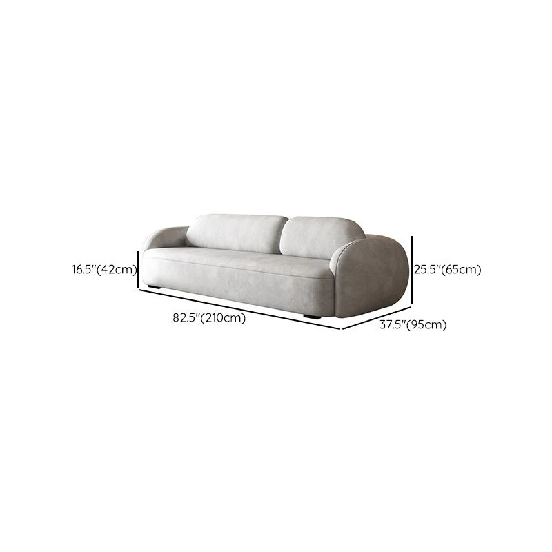 Divano con cuscini per braccioli da smoking, moderno, fisso, ecopelle, per soggiorno Clearhalo
