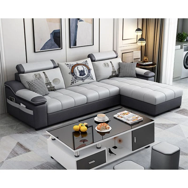 Divano con schienale componibile con braccioli inclinati da 82,5"L e pouf incluso Clearhalo