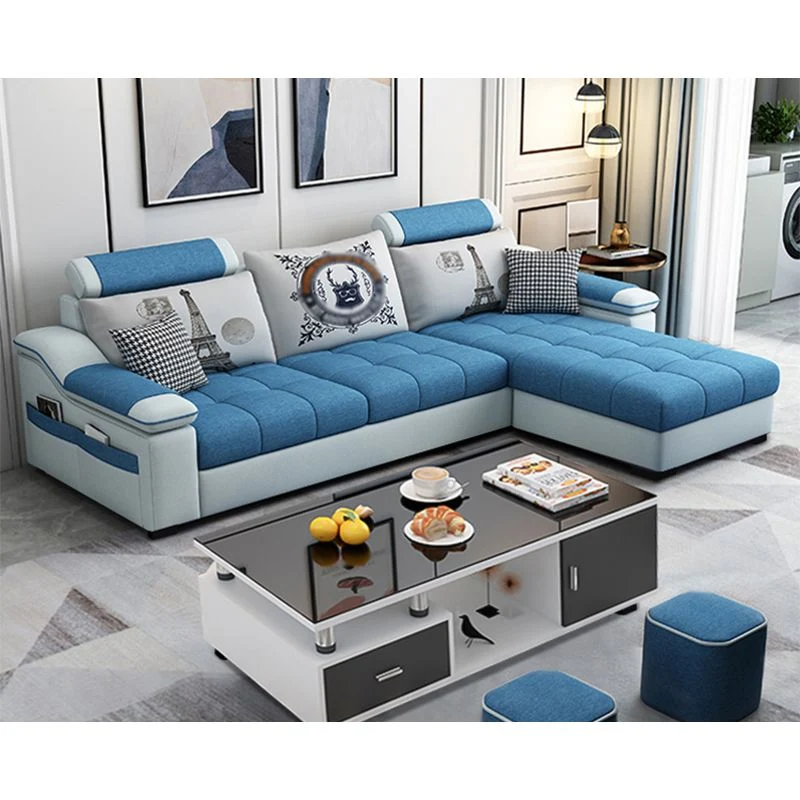 Divano con schienale componibile con braccioli inclinati da 82,5"L e pouf incluso Clearhalo