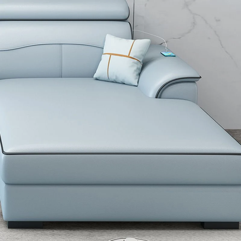 Divano contemporaneo finta piuma/lino con cuscini per soggiorno Clearhalo