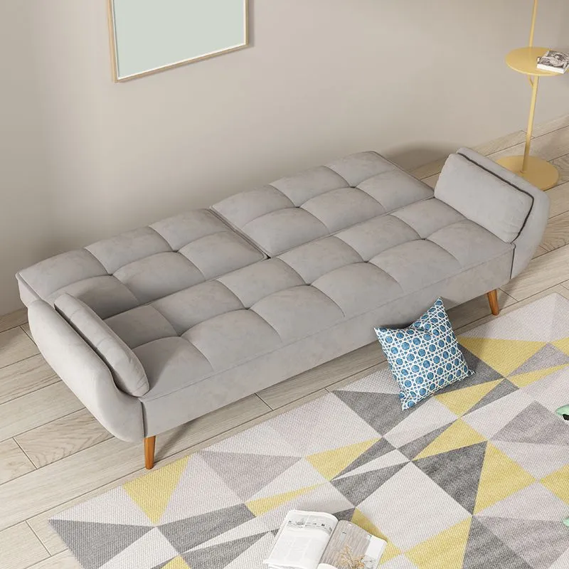 Divano convertibile reclinabile moderno ecopelle e velluto Clearhalo
