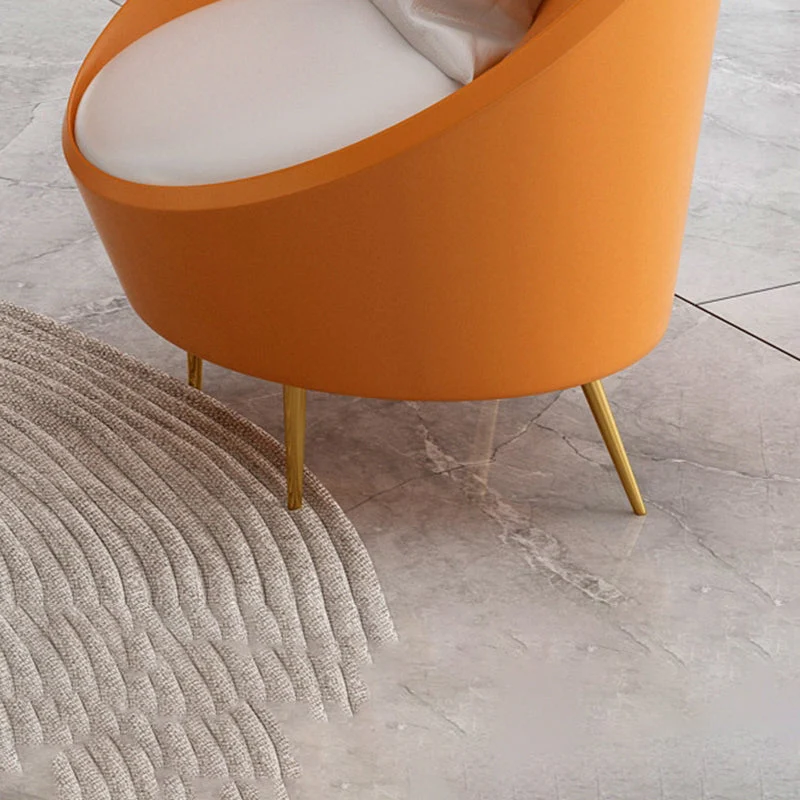 Divano curvo senza braccioli standard moderno ecopelle per soggiorno Clearhalo