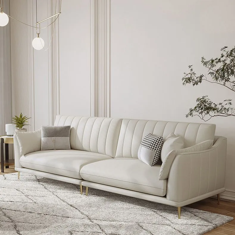Divano ecopelle 35,43" P x 36,22" H Divano con braccioli quadrati per soggiorno Clearhalo