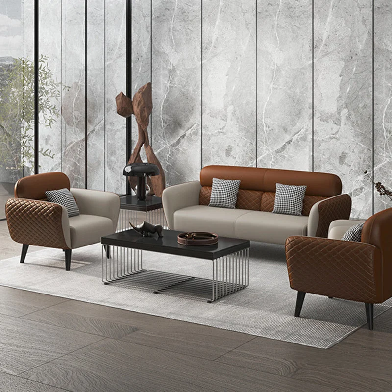 Divano ecopelle con braccioli svasati da 80 cm di profondità x 80 cm di altezza per soggiorno Clearhalo