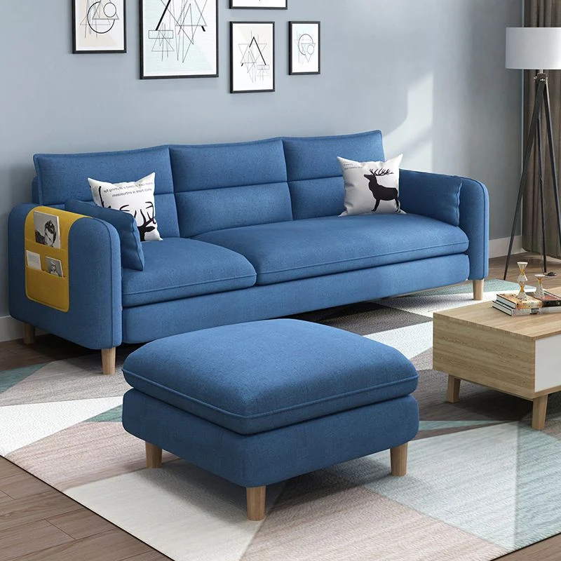 Divano fisso standard 3 posti moderno con schienale cucito Clearhalo
