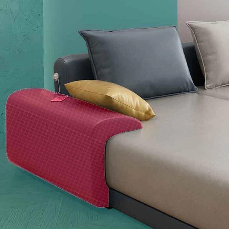 Divano forma di L con schienale imbottito e chaise longue componibile ecopelle/misto cotone per 4 persone Clearhalo