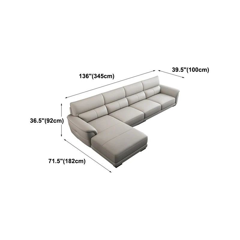 Divano letto con rivestimento pelle stile nordico e imbottitura del bracciolo invertito Clearhalo