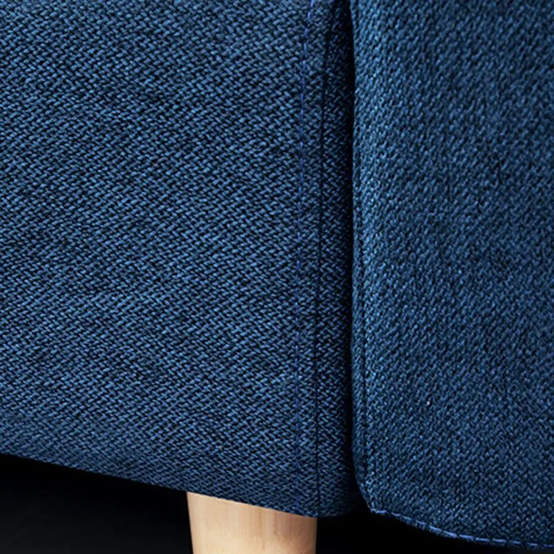 Divano letto convertibile con rivestimento misto cotone con braccioli larghi e schienale quadrato Clearhalo