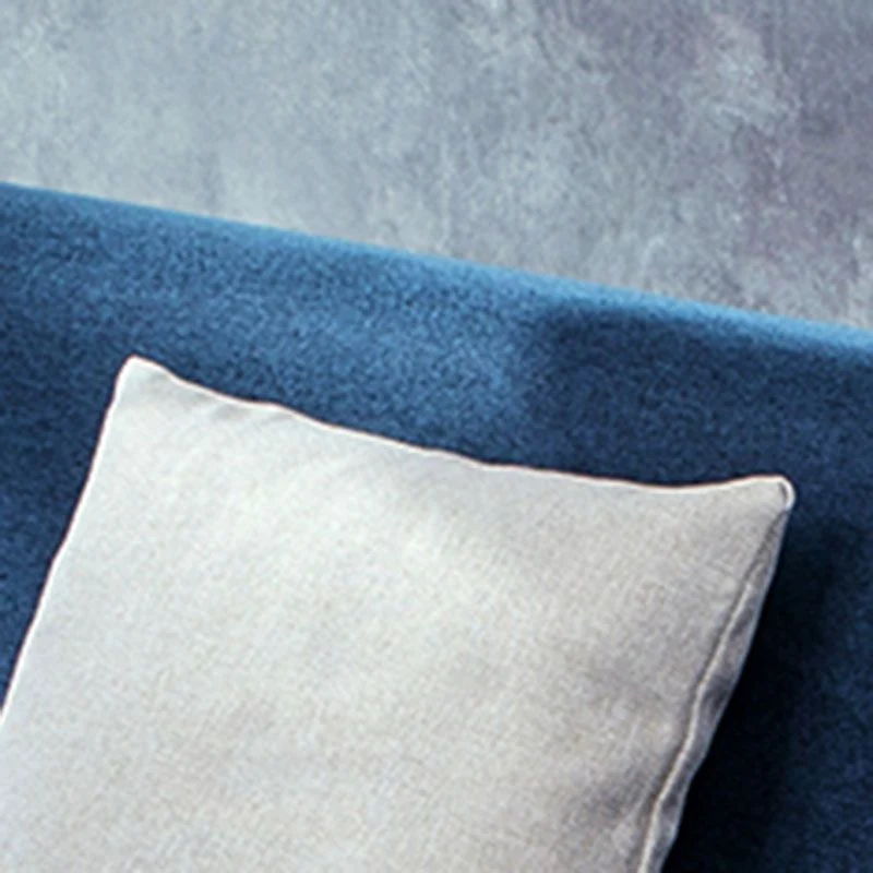 Divano letto convertibile con rivestimento misto cotone con braccioli larghi e schienale quadrato Clearhalo