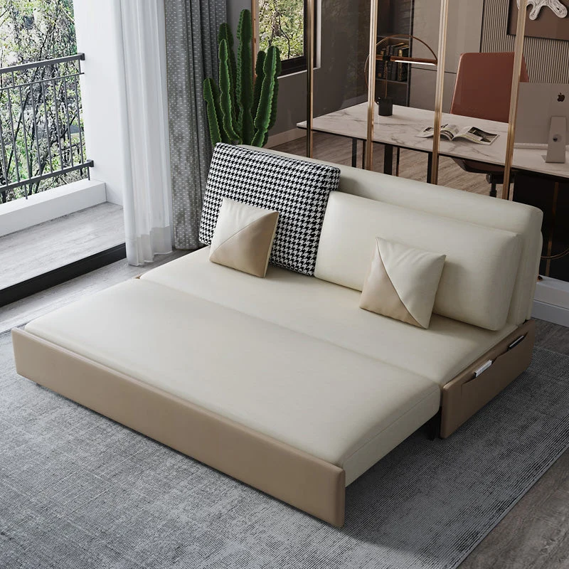 Divano letto convertibile moderno ecopelle antimacchia Clearhalo