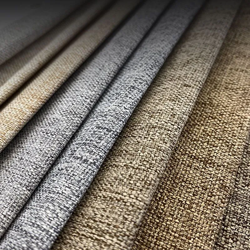 Divano letto convertibile moderno lino con braccioli svasati e contenitore Brone Clearhalo