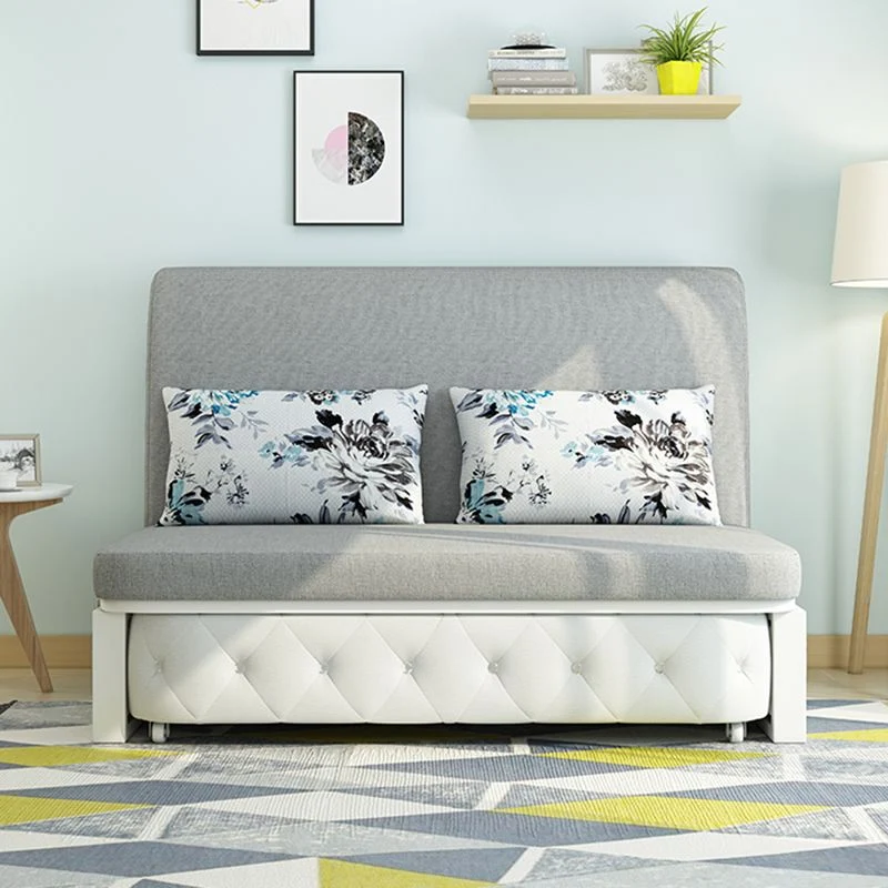 Divano letto convertibile moderno misto cotone senza braccioli Clearhalo