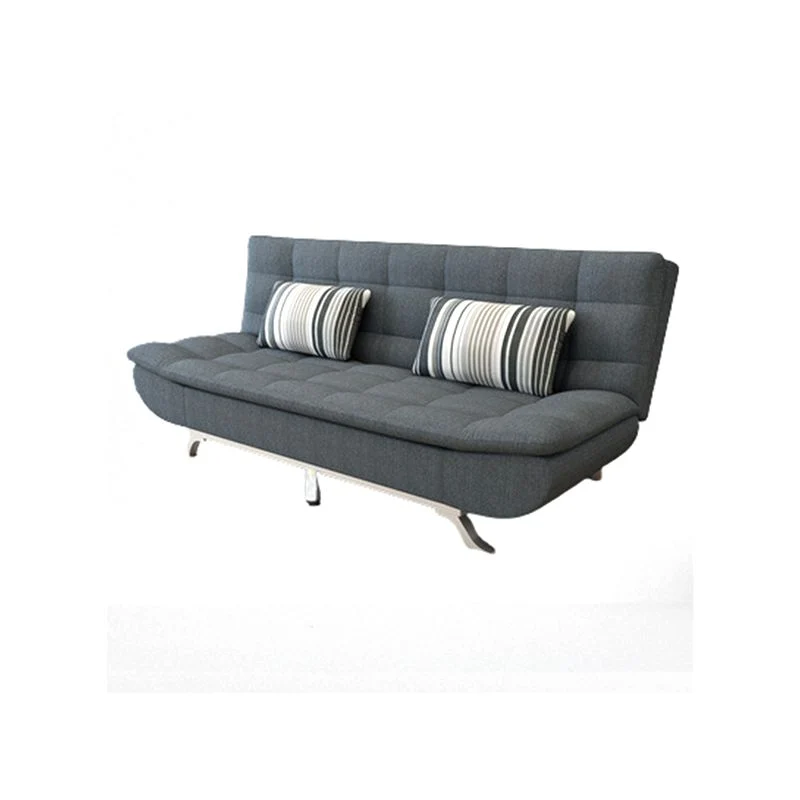 Divano letto convertibile moderno misto pelle e cotone Clearhalo