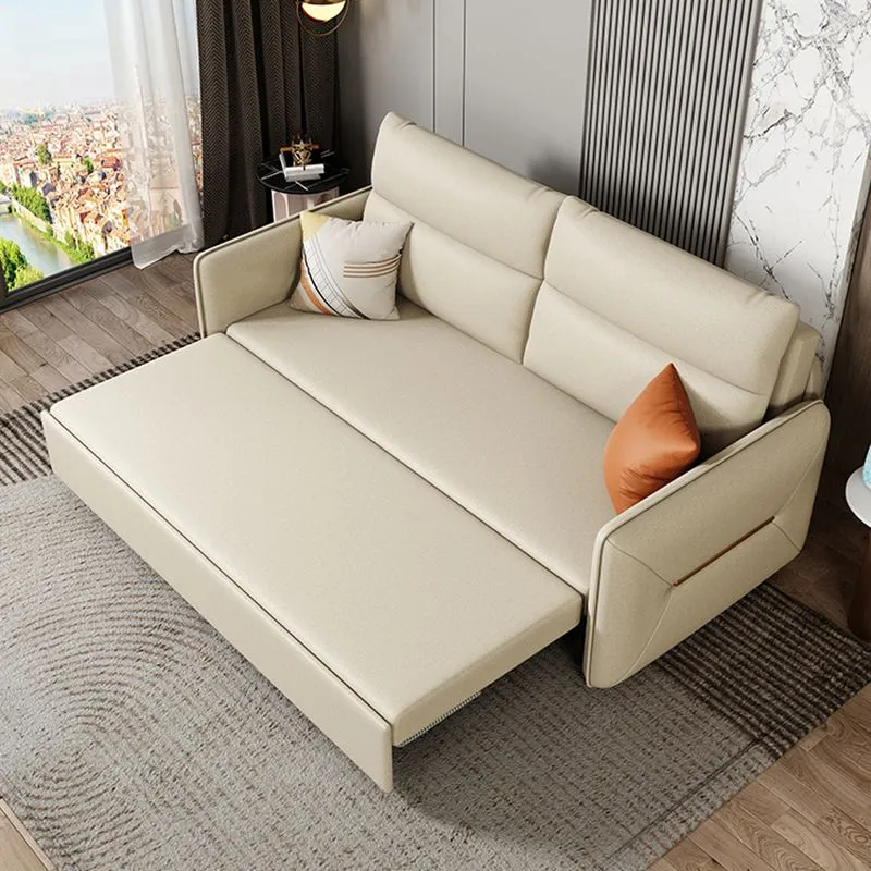 Divano letto moderno antimacchia ecopelle Clearhalo