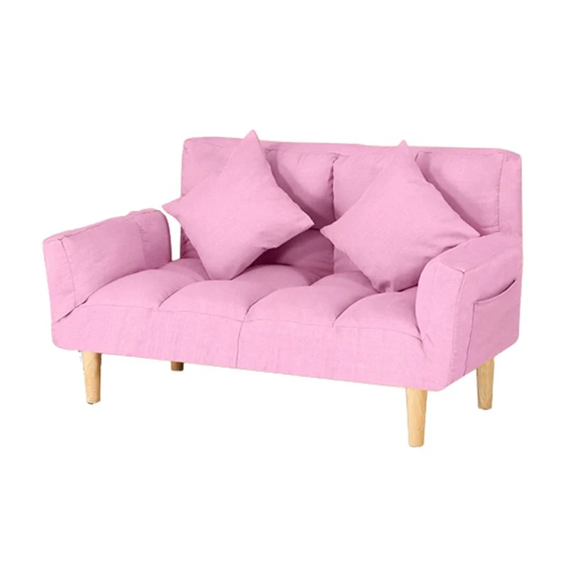 Divano letto moderno convertibile con braccioli quadrati e schienale biscotto Clearhalo