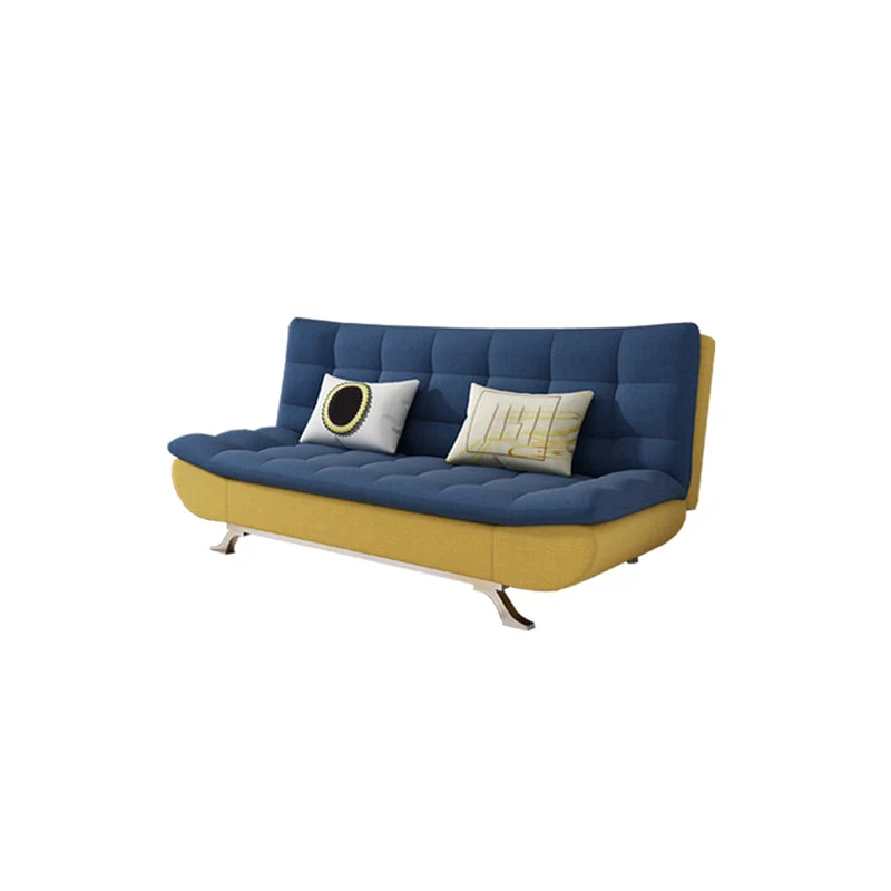 Divano letto moderno convertibile misto cotone senza braccioli con schienale biscotto Clearhalo