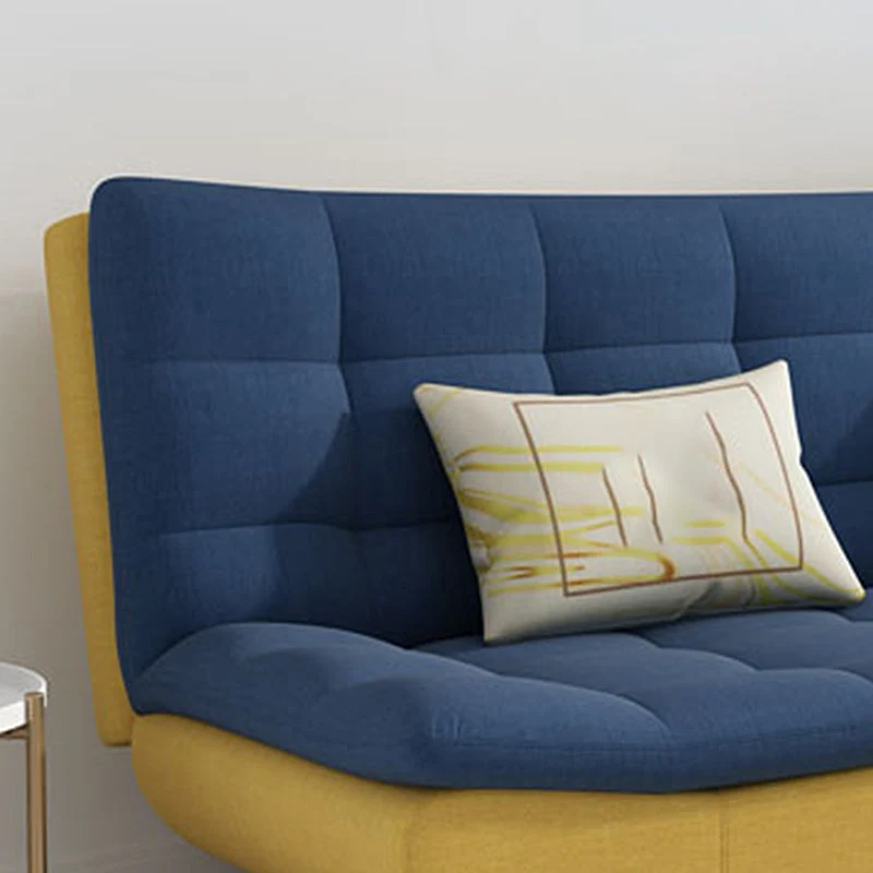 Divano letto moderno convertibile misto cotone senza braccioli con schienale biscotto Clearhalo