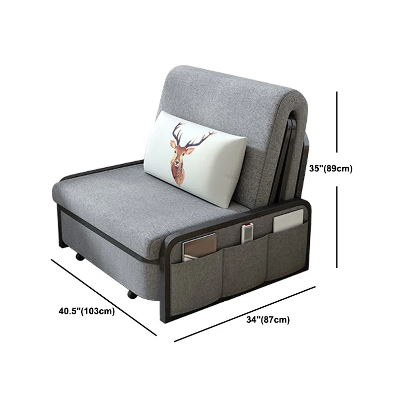 Divano letto moderno convertibile senza braccioli con cuscini Clearhalo