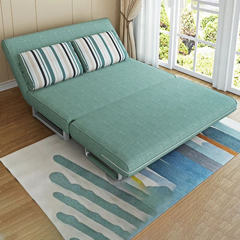 Divano letto moderno convertibile senza braccioli con cuscini Clearhalo