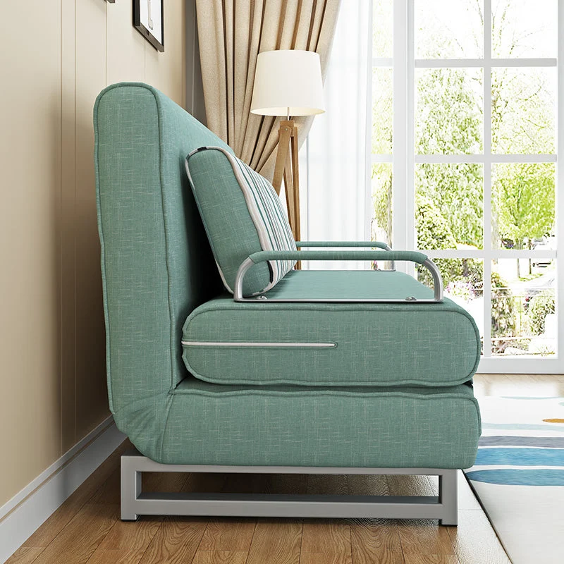 Divano letto moderno convertibile senza braccioli con cuscini Clearhalo