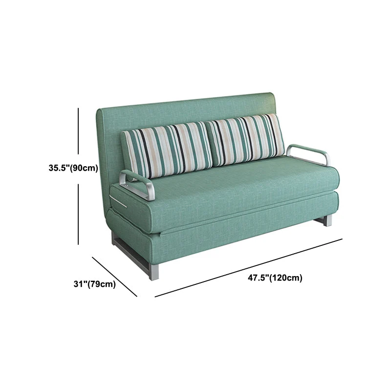 Divano letto moderno convertibile senza braccioli con cuscini Clearhalo