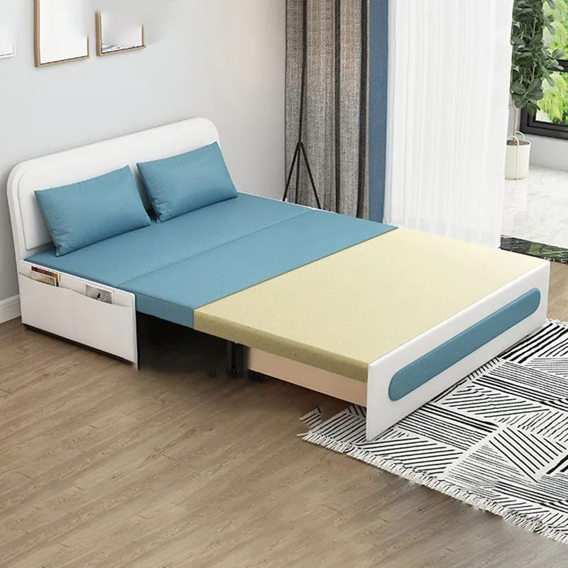 Divano letto moderno convertibile senza braccioli ecopelle Clearhalo
