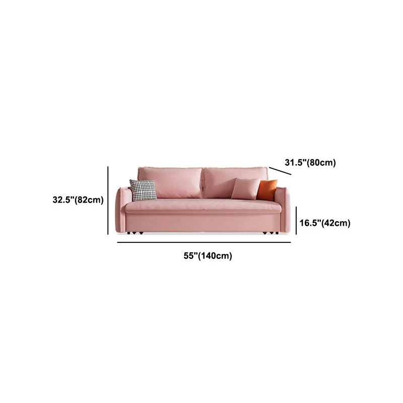 Divano letto moderno ecopelle antimacchia con 2 cuscini Clearhalo