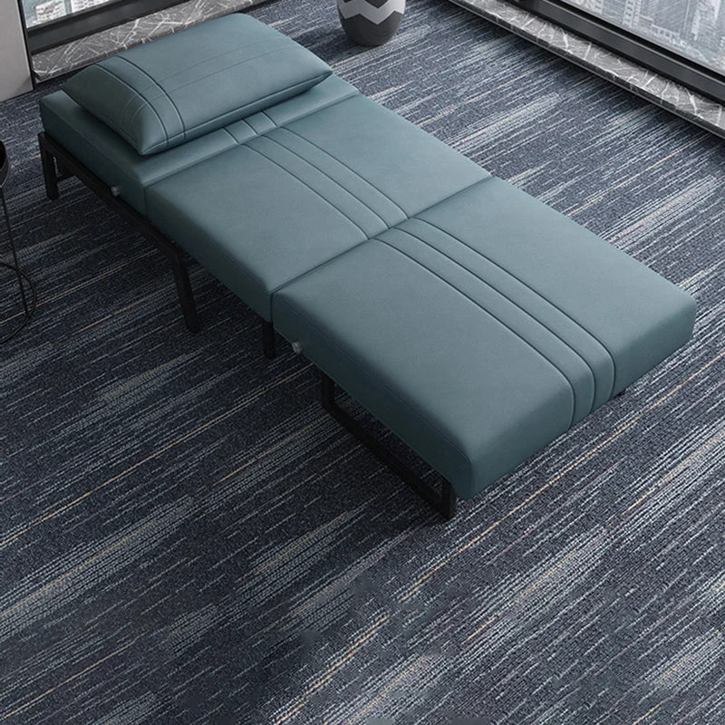 Divano letto moderno ecopelle, divano letto antimacchia senza braccioli Clearhalo