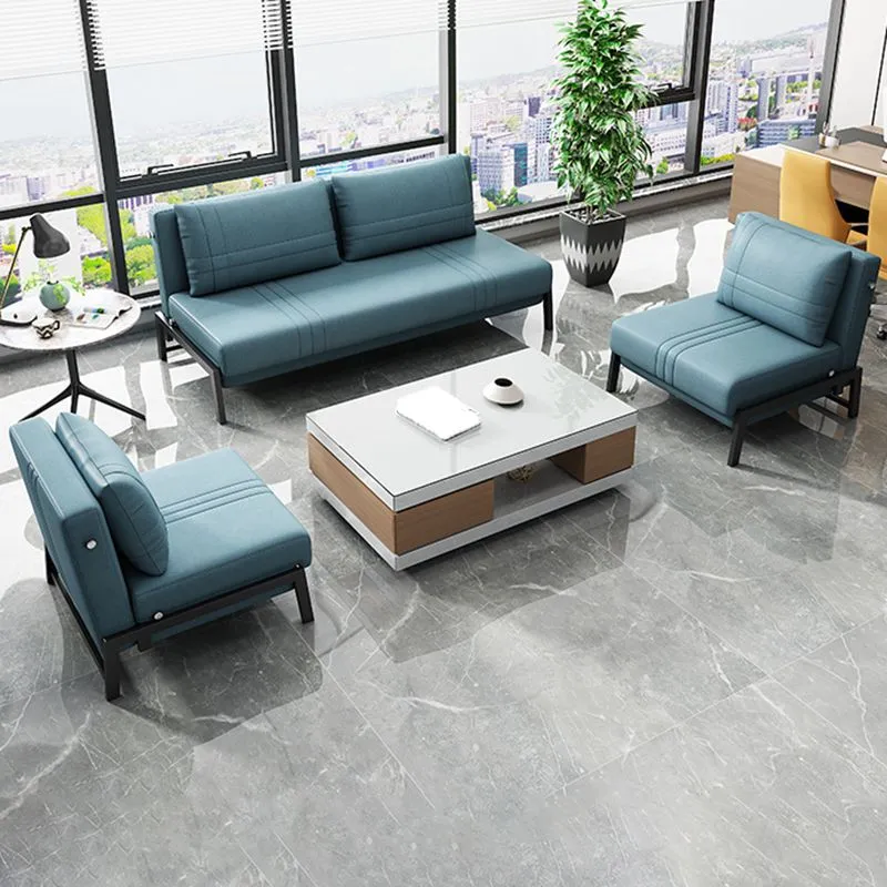 Divano letto moderno ecopelle, divano letto antimacchia senza braccioli Clearhalo
