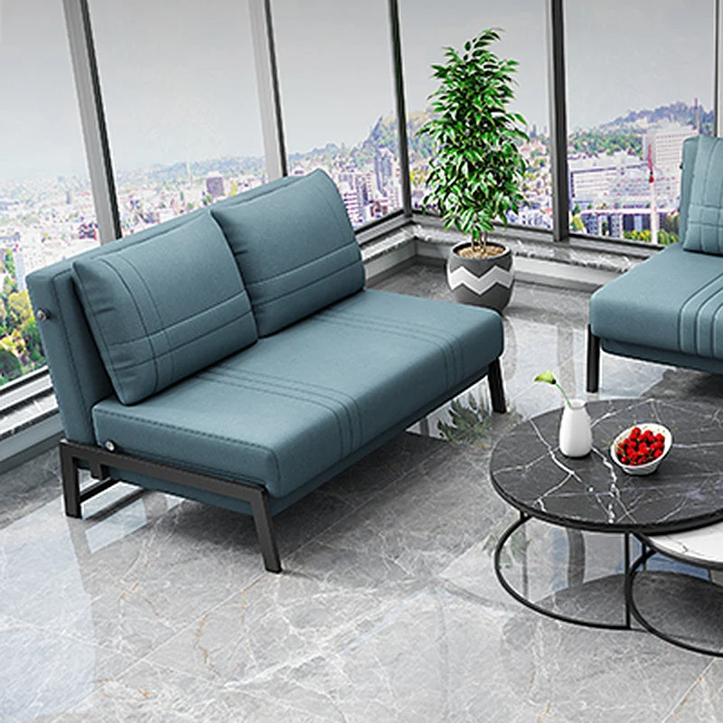 Divano letto moderno ecopelle, divano letto antimacchia senza braccioli Clearhalo