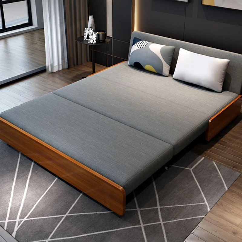 Divano letto moderno lavabile lino senza braccioli Divano standard per soggiorno Clearhalo
