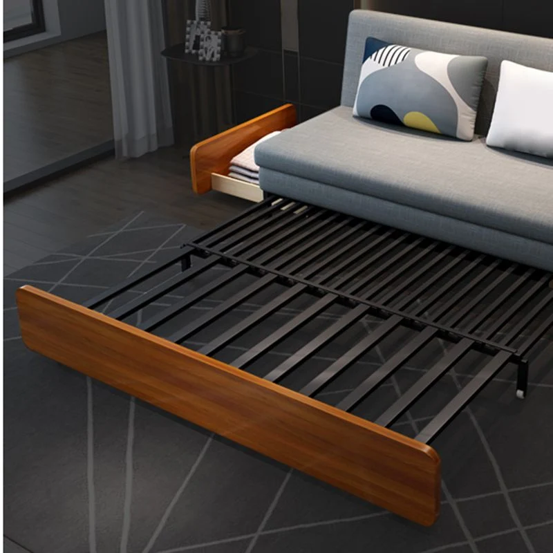 Divano letto moderno lavabile lino senza braccioli Divano standard per soggiorno Clearhalo